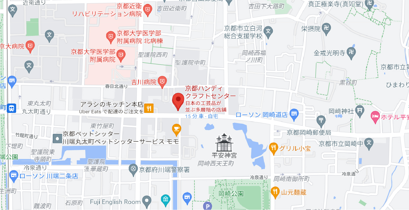 京都ハンディクラフトセンターMap